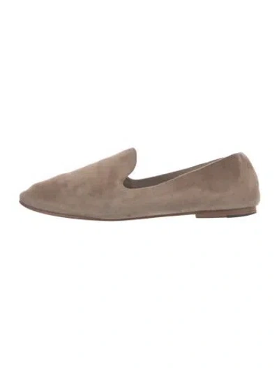 Pre-owned Vince Suede Loafers In Neutrals