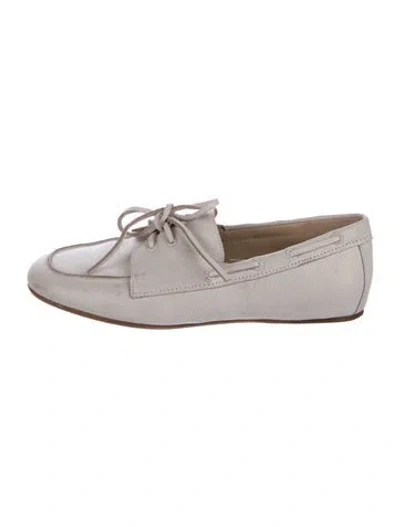 Pre-owned Vince Suede Loafers In Neutrals