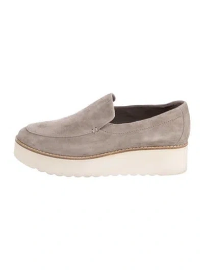 Pre-owned Vince Suede Loafers In Neutrals