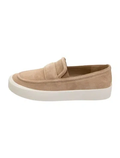 Pre-owned Vince Suede Loafers In Neutrals
