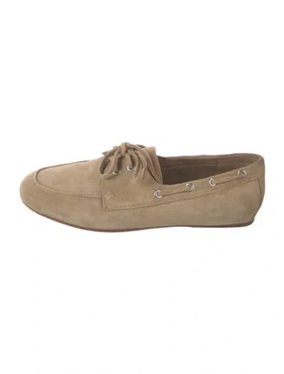 Pre-owned Vince Suede Loafers In Neutrals