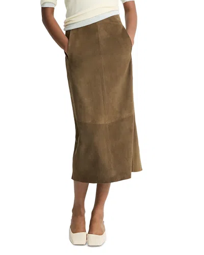 VINCE SUEDE MIDI SKIRT