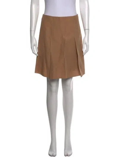 Pre-owned Vince Suede Mini Skirt In Brown