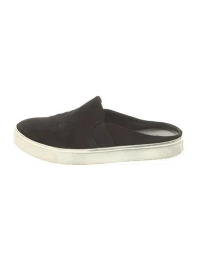 Pre-owned Vince Suede Mules In Black