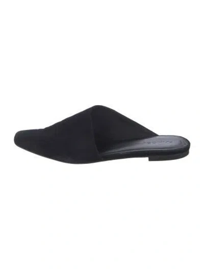Pre-owned Vince Suede Mules In Black