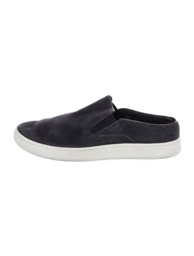 Pre-owned Vince Suede Mules In Blue