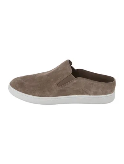 Pre-owned Vince Suede Mules In Grey