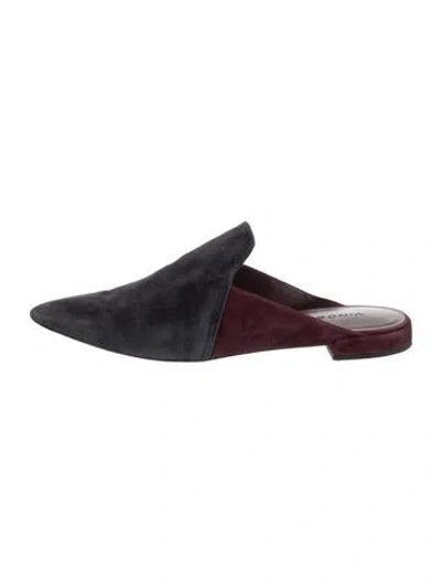Pre-owned Vince Suede Mules In Multi