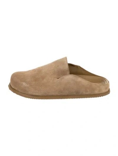 Pre-owned Vince Suede Mules In Neutrals