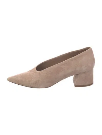 Pre-owned Vince Suede Pumps In Neutral