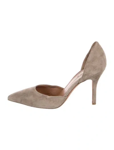 Pre-owned Vince Suede Pumps In Neutrals