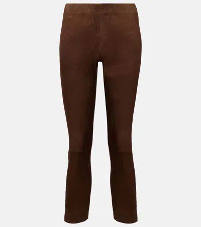 VINCE SUEDE SLIM PANTS