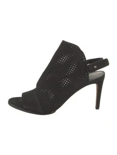 Pre-owned Vince Suede Slingback Pumps In Black