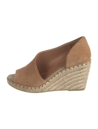 Pre-owned Vince Suede Slingback Pumps In Neutral