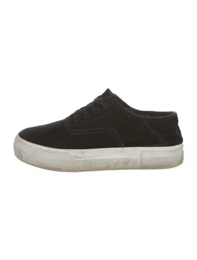 Pre-owned Vince Suede Sneakers In Black
