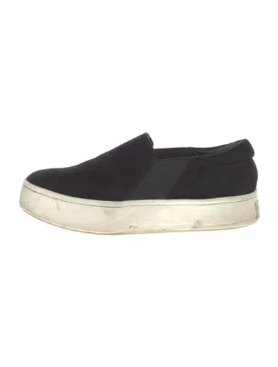 Pre-owned Vince Suede Sneakers In Black