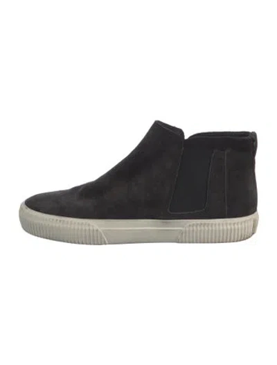 Pre-owned Vince Suede Sneakers In Black
