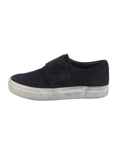 Pre-owned Vince Suede Sneakers In Black