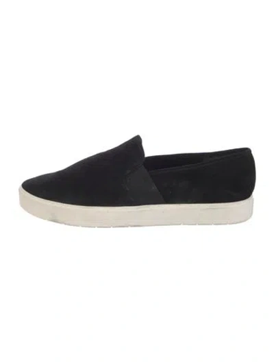Pre-owned Vince Suede Sneakers In Black