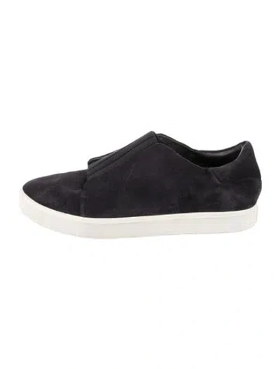 Pre-owned Vince Suede Sneakers In Black