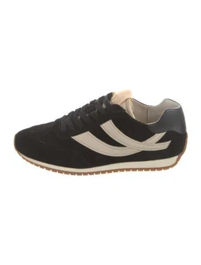 Pre-owned Vince Suede Sneakers In Black