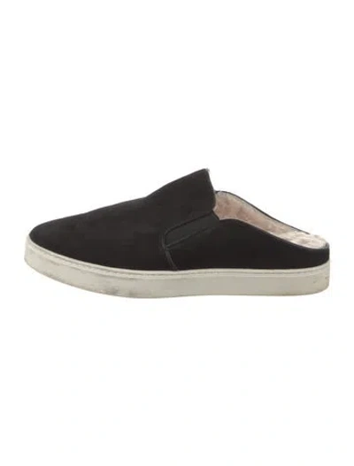 Pre-owned Vince Suede Sneakers In Black