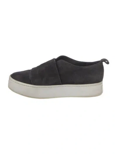 Pre-owned Vince Suede Sneakers In Blue