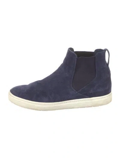Pre-owned Vince Suede Sneakers In Blue