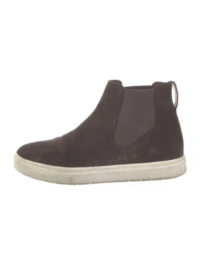 Pre-owned Vince Suede Sneakers In Brown