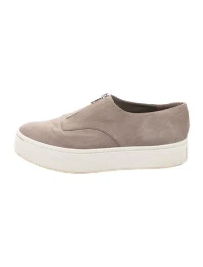 Pre-owned Vince Suede Sneakers In Brown