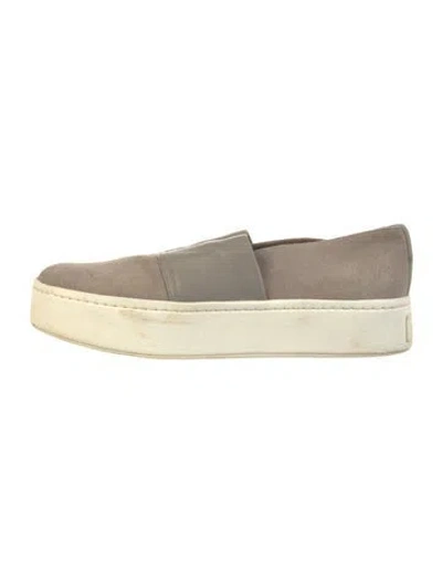 Pre-owned Vince Suede Sneakers In Gray
