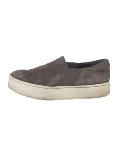 Pre-owned Vince Suede Sneakers In Gray
