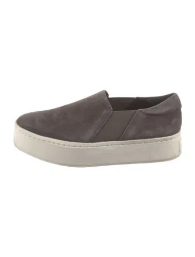 Pre-owned Vince Suede Sneakers In Gray
