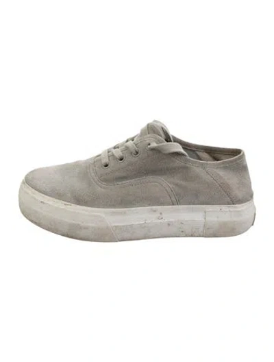 Pre-owned Vince Suede Sneakers In Grey