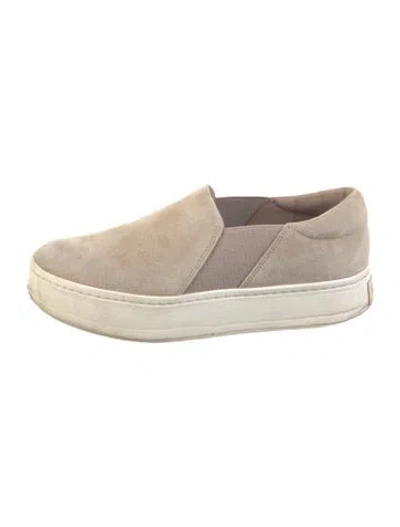 Pre-owned Vince Suede Sneakers In Grey
