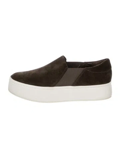 Pre-owned Vince Suede Sneakers In Neutral