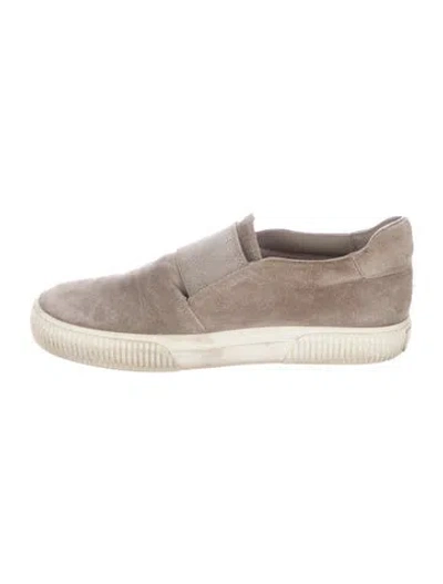 Pre-owned Vince Suede Sneakers In Neutral