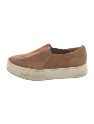 Pre-owned Vince Suede Sneakers In Neutral