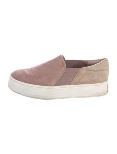 Pre-owned Vince Suede Sneakers In Neutrals