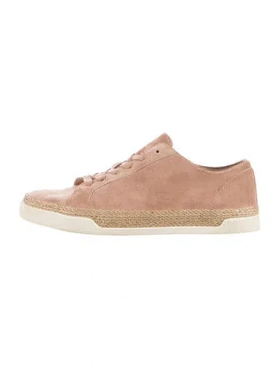 Pre-owned Vince Suede Sneakers In Pink