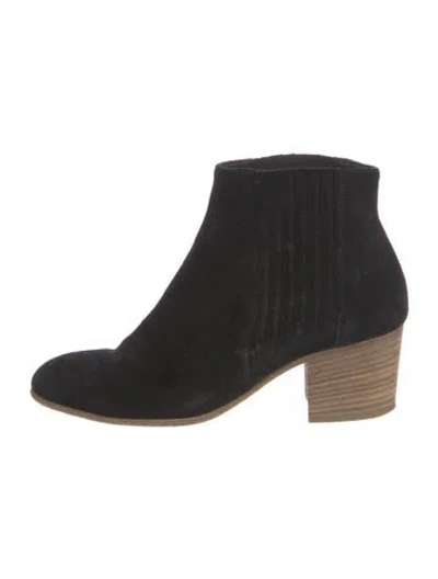 Pre-owned Vince Suede Sock Boots In Black