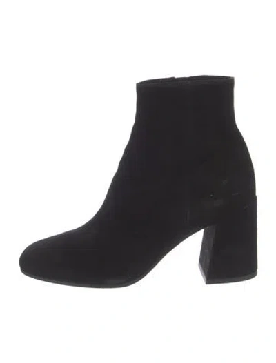Pre-owned Vince Suede Sock Boots In Black