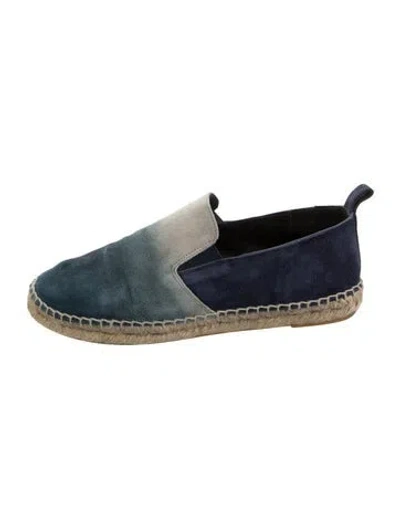 Pre-owned Vince Suede Tie-dye Print Espadrilles In Blue