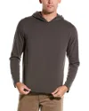 Vince Sueded Hoodie In Brown