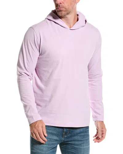 Vince Sueded Hoodie In Purple