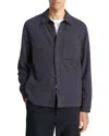 Vince Sueded Jersey Button Front Shirt