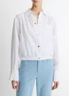Vince Summer Shirt Jacket In Optic White