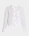 Vince Summer Shirt Jacket In Optic White In Optic White