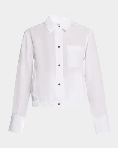 Vince Summer Shirt Jacket In White