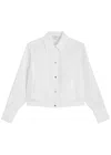 Vince Summer Shirt Jacket In Optic White In White